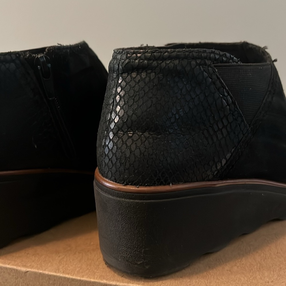 Clarks Mazy Harwich wedge ankle boots - 6W - Picture 3 of 11